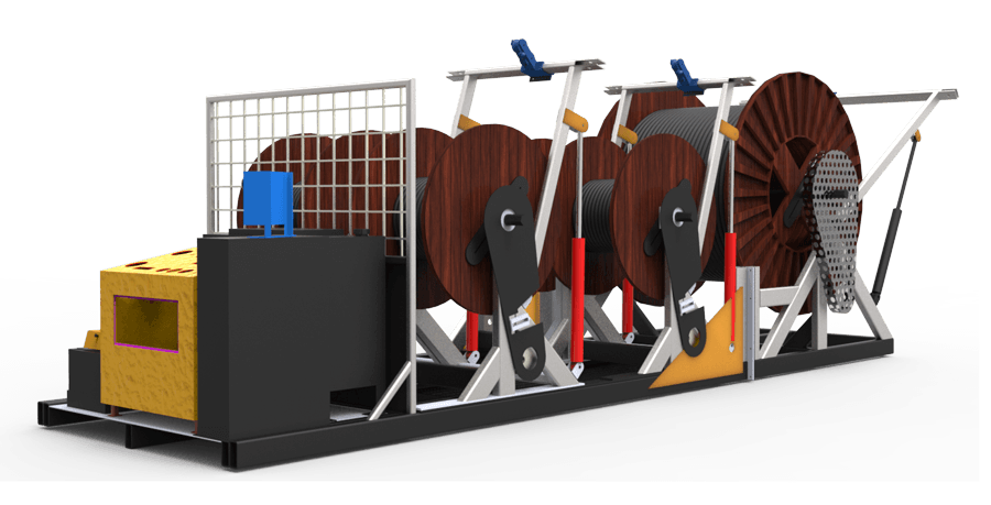 tri-spooler, 3 spool